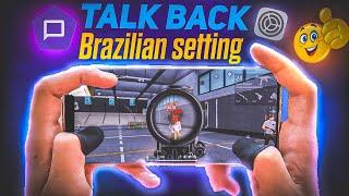 FreeFire Brazilian TALK BACK Settings for ANDROID ️  INCREASE Headshot 