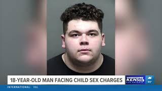 18-year-old arrested and facing three child sex charges
