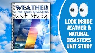 Look Inside Weather & Natural Disasters Unit Study