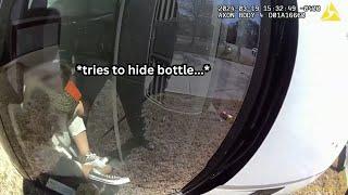 When Drunk Drivers Try To Hide The Bottle