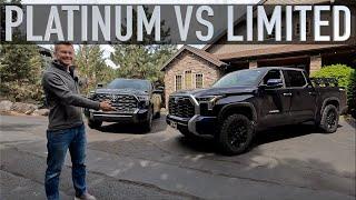 Limited vs Platinum  2022 Toyota Tundra