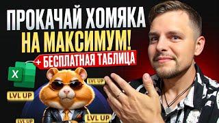 Hamster Kombat БЫСТРАЯ прокачка БЕСПЛАТНАЯ ТАБЛИЦА прокачки хомяка с нуля до LORD Комбо листинг