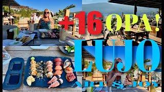 LUJO BODRUM   restaurant OPA 16+   LUNCH  ОБЕД НА БЕРЕГУ МОРЯ   ОПА 16+