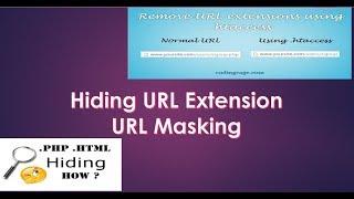 Hide URL Extension or URL Masking