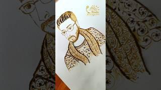 Groom face tutorial #mehndi #bridalmehndi #hennadesign #shortsfeed #henna #shorts #mehndideisgn