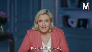 политическая реклама Марин Ле Пен. Финальное мобилизующее обращение. Франция 2022.