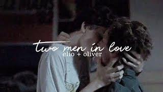 elio + oliver  two men in love