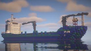 Minecraft How to build a Cargo Ship in Minecraft  Minecraft Cargo Ship Tutorial