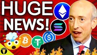 HUGE CRYPTO NEWS GARY GENSLER ETHEREUM ETF APPROVAL SOLANA BLINKS & USDC DIGITAL DOLLAR