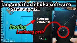 Samsung M21 di cas hanya logo petir dinyalakan bootlop mentok logo  restart