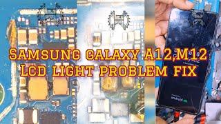 Samsung galaxy A12M12 light problem fix  Samsung galaxy M12A12 lcd black screen fix