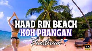 Paradise in Koh Phangan Haad Rin Beach Thailand Walking Tour 2024