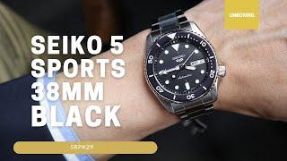 Unboxing Seiko 5 Sports 38mm Black dial SRPK29