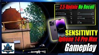 NEW GYRO SENSITIVITY FOR IPHONE 14 Pro Max  PUBG Mobile 2.5 UPDATE  Sensitivity & Gameplay