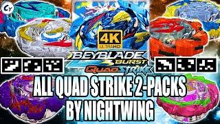 ALL WAVE 1 QUAD STRIKE 2-PACK QR CODES BY NIGHTWING BEYBLADE BURST QUAD STRIKE QR CODES