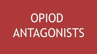 Pharmacology Of Opioid Antagonists by Dr. Shikha Parmar