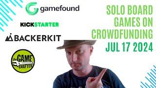 Solo Board Games on Crowdfunding Sites 17th July 2024