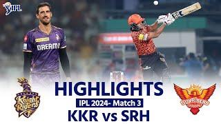 Kolkata Knight Riders vs Sunrisers Hyderabad Today Match Highlights KKR vs SRH IPL 2024 Match