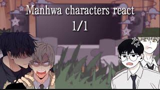 Manhwa characters react 11  Love jinx Night by the sea Checkmate 