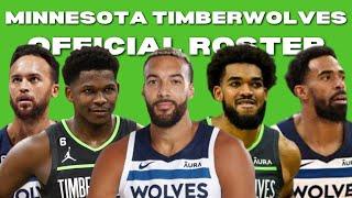 MINNESOTA TIMBERWOLVES OFFICAL ROSTER 2022-2023 NBA SEASON