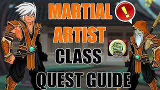 AQW Martial Artist Class Full Walkthrough  The Master Quests Guide join hakuvillage