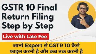 GSTR 10 Final Return  How to File GSTR 10 After Cancellation of GST Registration