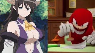 Knuckles rate one hit kill sister anime female characters crushes