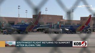 Southwest Airlines flight returns to Sunport after blown tire