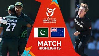 Pakistan v New Zealand  Match Highlights  U19 CWC 2024