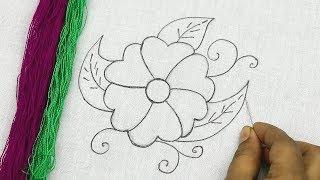 hand embroidery beautiful flower pattern for cushion cover  pillow cover embroidery designs