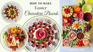 Easter Bunny Caprese Skewers and Easter Charcuterie Boards 