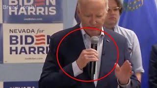 BIDEN FUMBLES and panics on live TV when she says the quiet part out loud