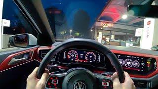 2020 VW Polo GTI 200HP NIGHT POV DRIVE Onboard 60FPS