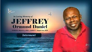 Celebrating The Life of Jeffrey Ormund Daniel Funeral Interment