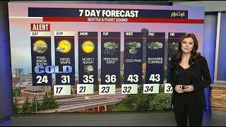 Seattle weather Frigid temperatures across Puget Sound