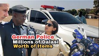 German Police present millions of dalasi worth of Items to Gambia Police.