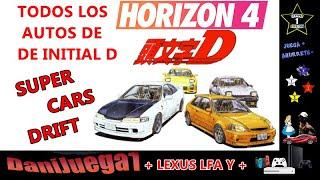 HORIZON 4 Los mejores de DRiFT Parte 1Rapidos Carros Coches exclusivos.Todos los Autos de INITIAL-D