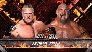 WWE 2K16 PC - Brock Lesnar vs Goldberg - Extremes Rules Match