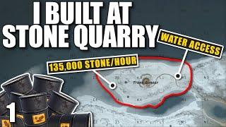 I BUILT MY NEW OP BASE DESIGN AT STONE QUARRY ON WIPE DAY  Solo Rust