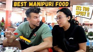 Foreigner Eats MANIPURI THALI for the First Time  Ima Keithel Market Imphal