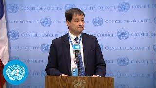 Russia on drones in Ukraine - Security Council Media Stakeout 19 October 2022  United Nations