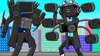 BOSS TV WOMAN VS BOSS TV MAN Skibidi Toilets Cartoon Animation