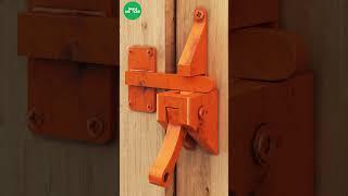 Automatic wooden door latch #latch #lock #gate