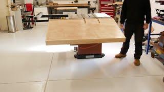 Folding outfeed table for a table saw POP UP  Easy set up