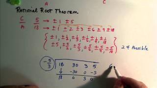 Rational Root Theorem And Polynomial Roots