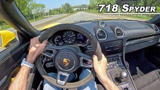 2021 Porsche 718 Spyder - The Manual Flat 6 Convertible You Need To Drive POV Binaural Audio