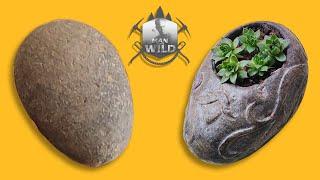 Discover the Art of Home Decor with Carved Rock Planters for Miniature Gardens