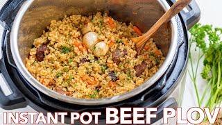 How To Make Instant Pot Rice Recipe Beef Plov Recipe