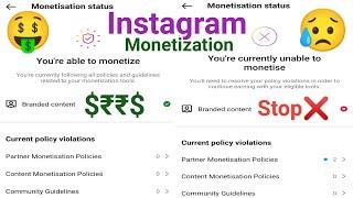 instagram monetization branded content demonetize  insta monetization policy @TechOnBaji