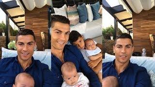 Cristiano Ronaldo  Instagram Live Stream  27 September 2017 w Ronaldo Jr & twins Eva and Mateo